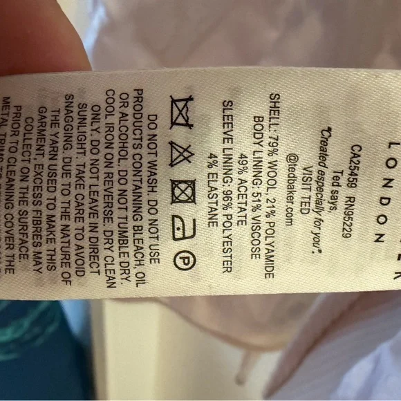 Ted Baker Light Stone Off White Trench Coat - Picture 5 of 7